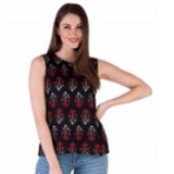 Amayra Women Navy Blue Printed Top 70% off Rs.349 | Amazon.in