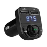 Revolutionize Your Drive with the Enhanced x8 Car Radio Adapter: Bluetooth, FM, Hands-Free Calls, Music Streaming, Dual USB Fast Charger
