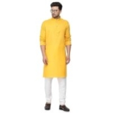 Men’s Cotton Blend Straight Kurta