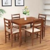 83% off Solid Wood Four Seater Dining Set | HomeTown.in
