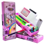 Unicorn Magnetic Pencil Case with Sharpener