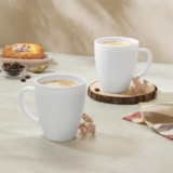 Larah by BOROSIL Orbit White Opalware Mug Set Review | 240 ml Tea & Coffee Cups, Microwave Safe